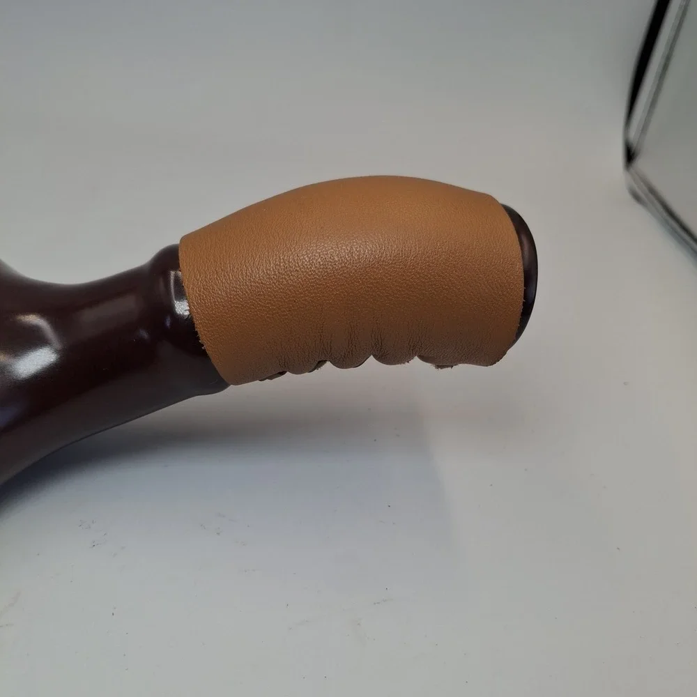 Nuvo Eco Ceramic Handy Coffee Bean Roaster Brown Leather Handle Made in Korea